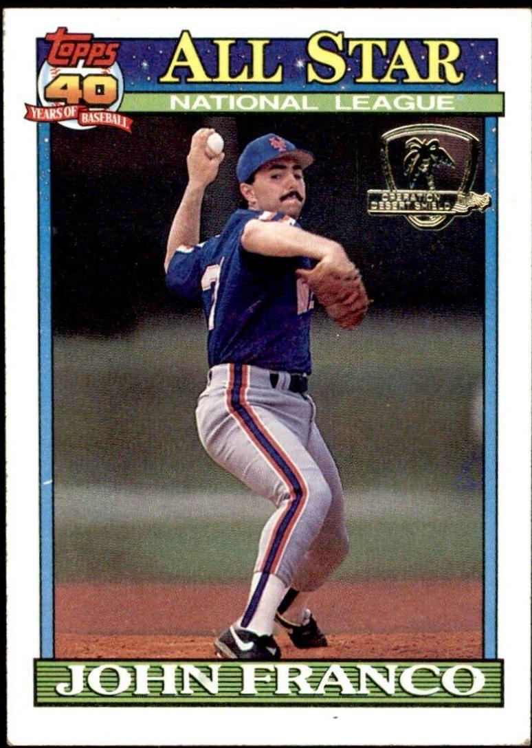 John Franco #407 Baseball Cards 1991 Topps Desert Shield