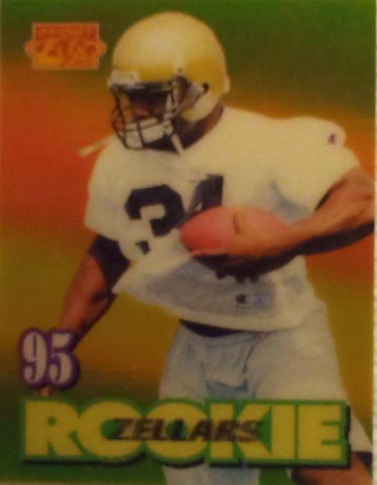 Ray Zellars #139 Football Cards 1995 Sportflix