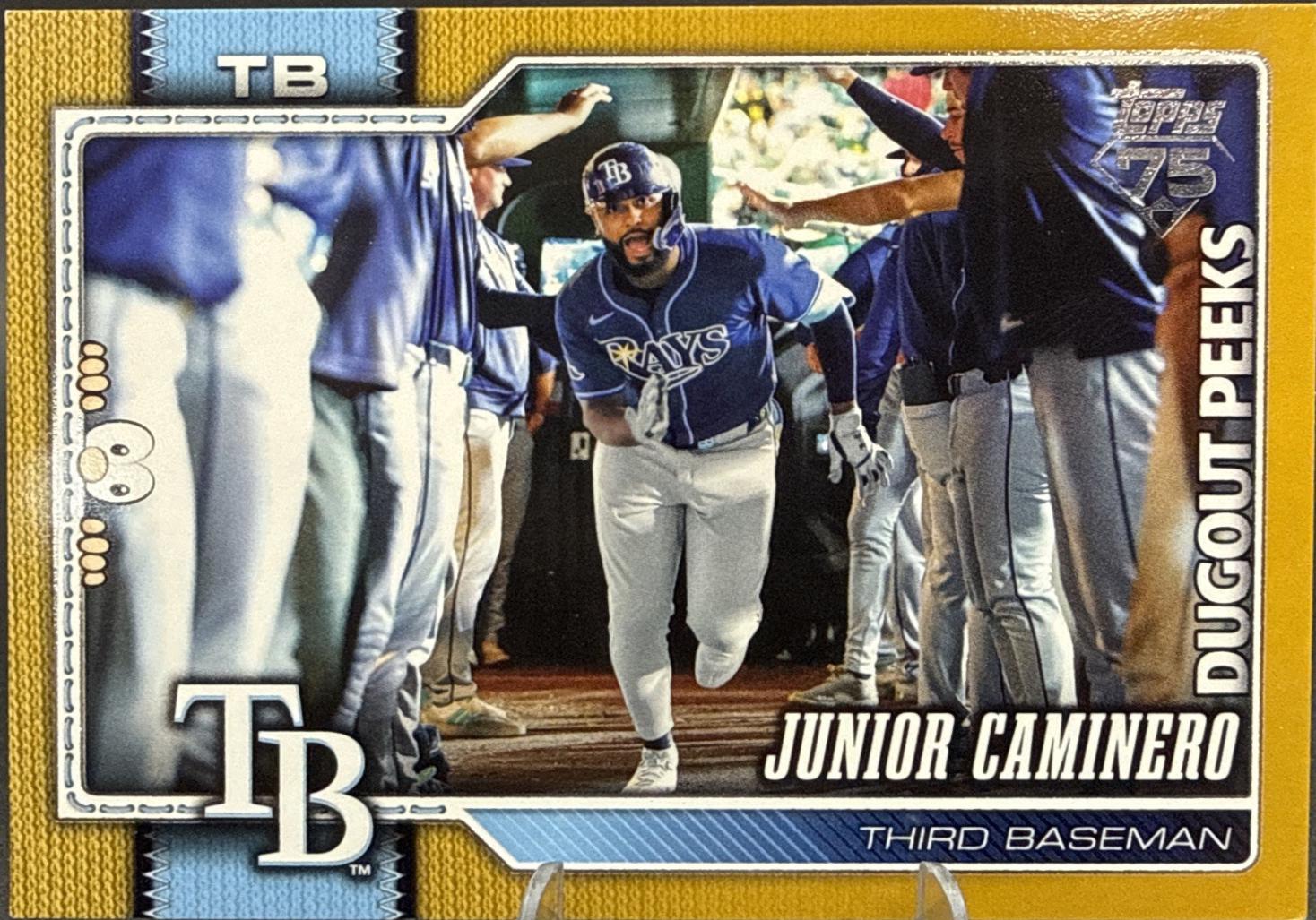 Junior Caminero [Gold Dugout Peeks] #328