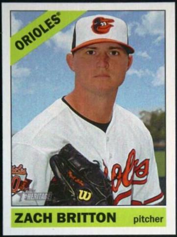 Zach Britton #6 Baseball Cards 2015 Topps Heritage