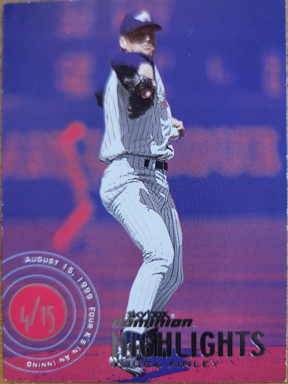 Chuck Finley #22 Baseball Cards 2000 Skybox Dominion