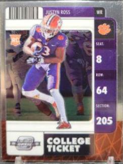 Justyn Ross #28 Football Cards 2022 Panini Chronicles Draft Picks Contenders Optic