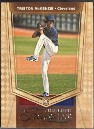 Triston McKenzie #7 Baseball Cards 2021 Panini Chronicles Timeless Treasures