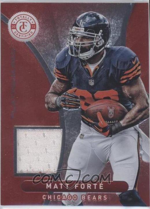 Matt Forte #17 Football Cards 2012 Panini Totally Certified Platinum Material