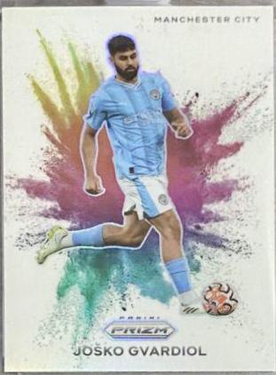 Josko Gvardiol #2 Soccer Cards 2023 Panini Prizm Premier League Color Blast