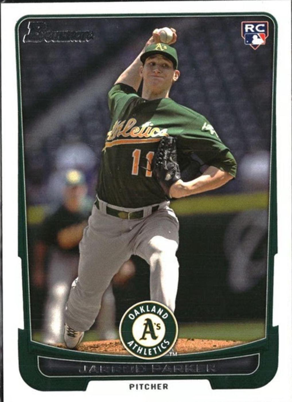 Jarrod Parker #22 Baseball Cards 2012 Bowman Draft