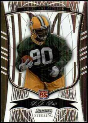 B.J. Raji #4 Football Cards 2009 Bowman Sterling