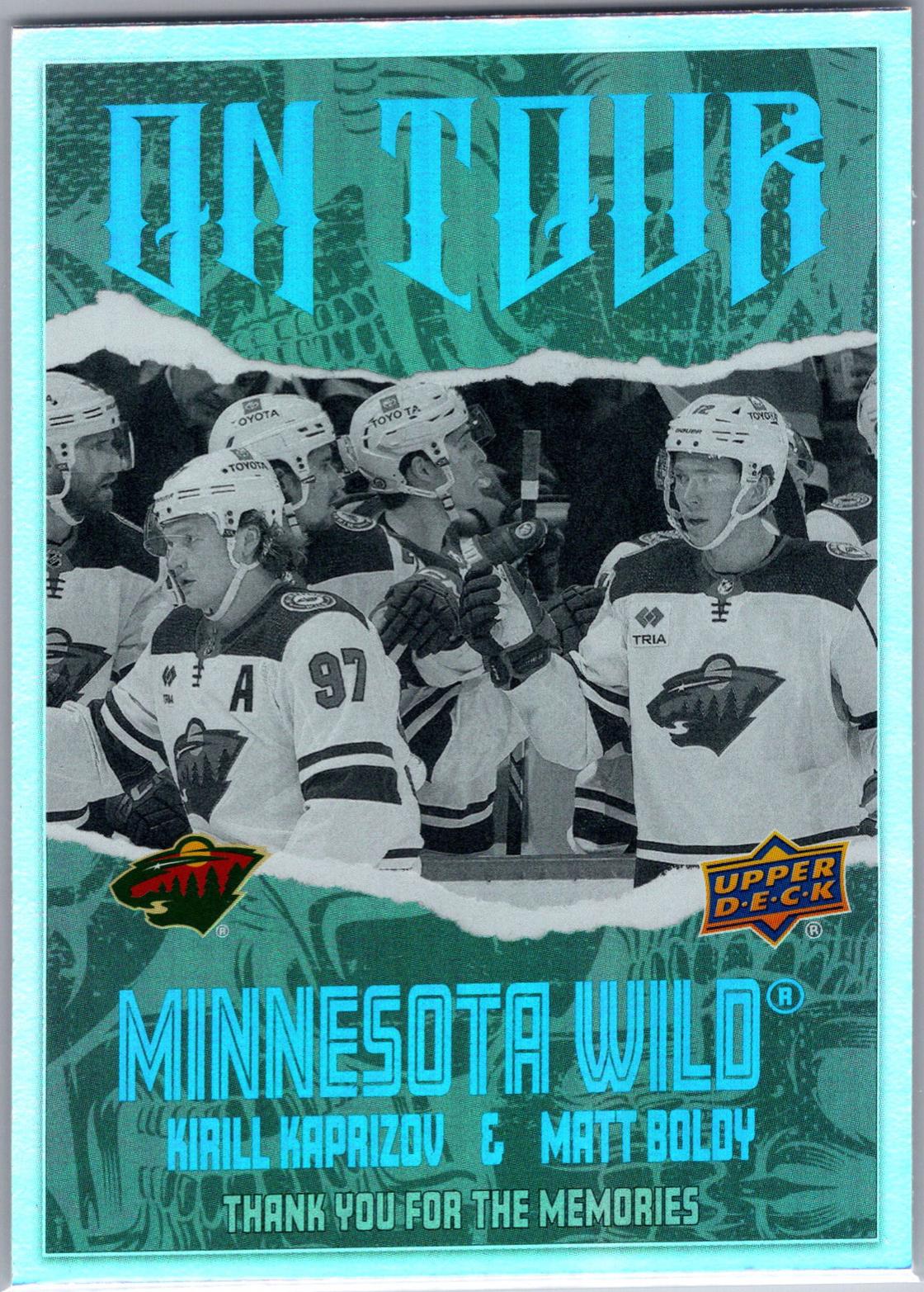 Kirill Kaprizov / Matt Boldy #OT-32 Hockey Cards 2024 Upper Deck On Tour