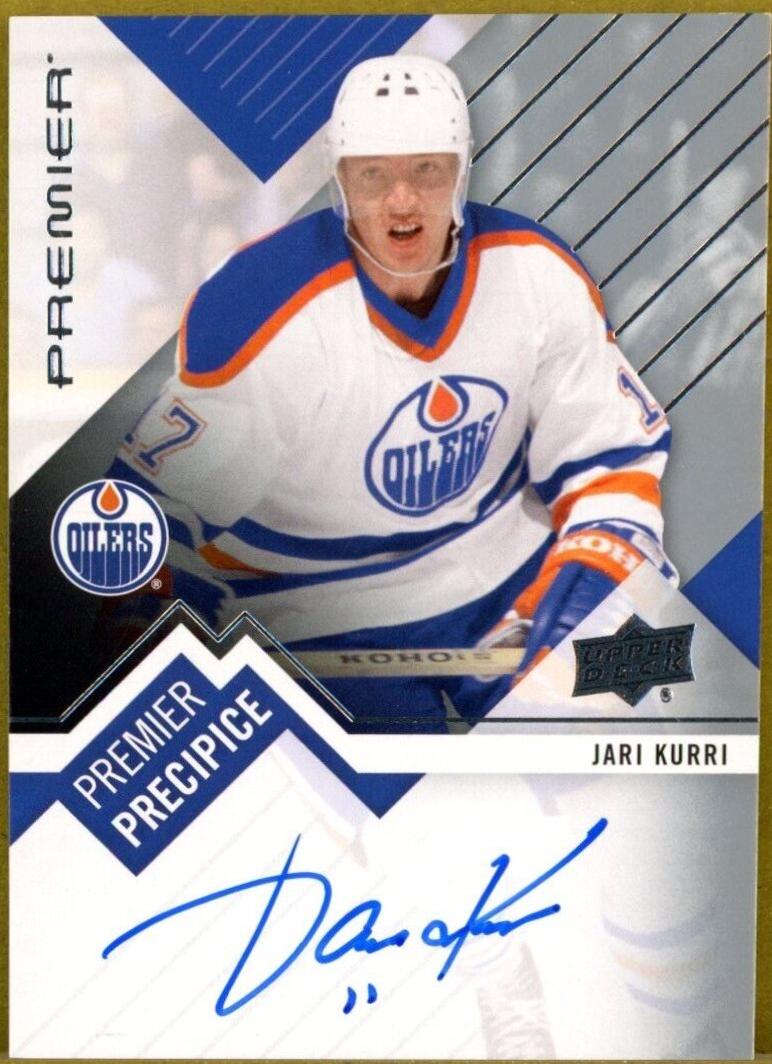 Jari Kurri #PPL-JK Hockey Cards 2023 Upper Deck Premier Precipice Auto Legend