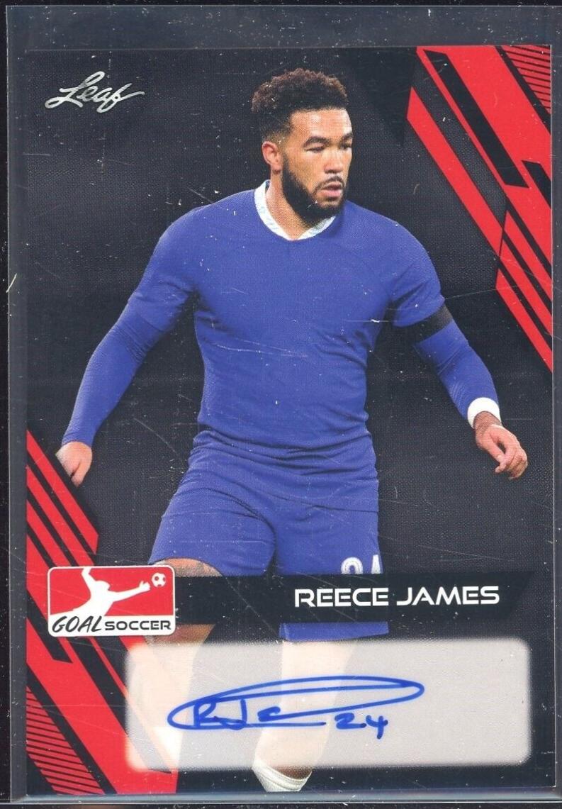 Reece James #BA-RJ1 2023 Leaf Goal Autographs Soccer