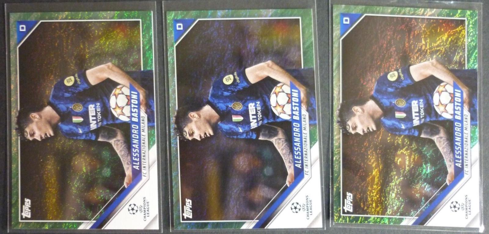 Alessandro Bastoni #48 Soccer Cards 2021 Topps UEFA Champions League Jade