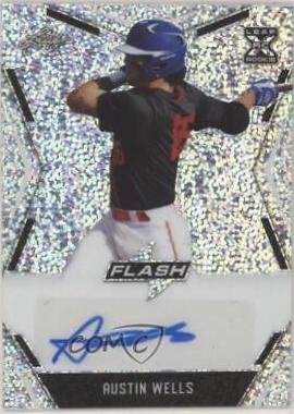 Austin Wells #BA-AW2 2020 Leaf Flash Autographs Baseball