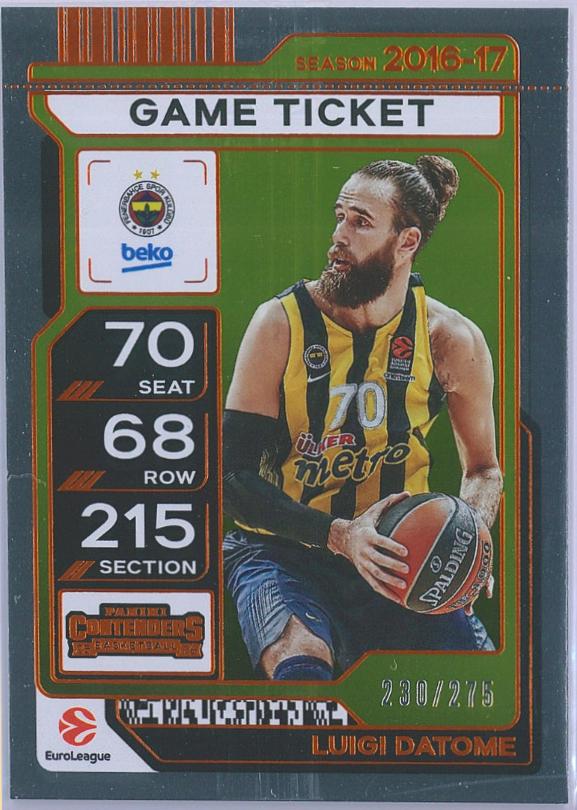 Luigi Datome [Game Ticket Orange] #77