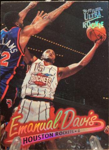 Emanual Davis #190 Basketball Cards 1996 Ultra