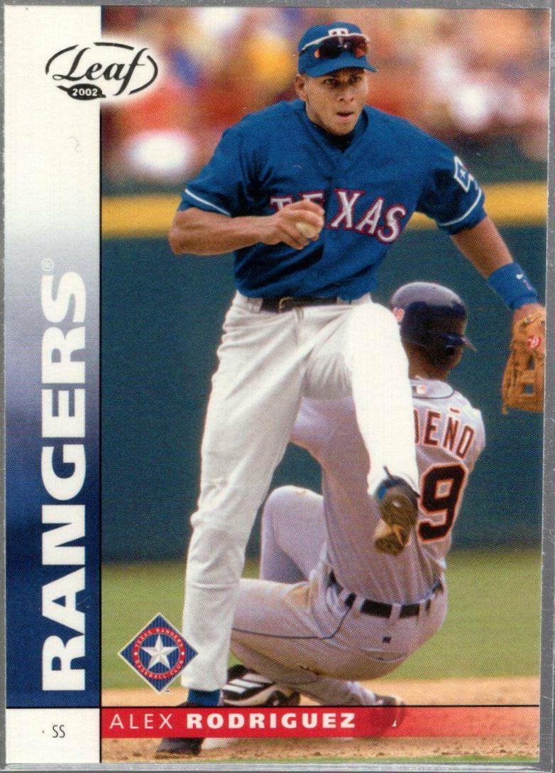 Alex Rodriguez #49 Baseball Cards 2002 Leaf