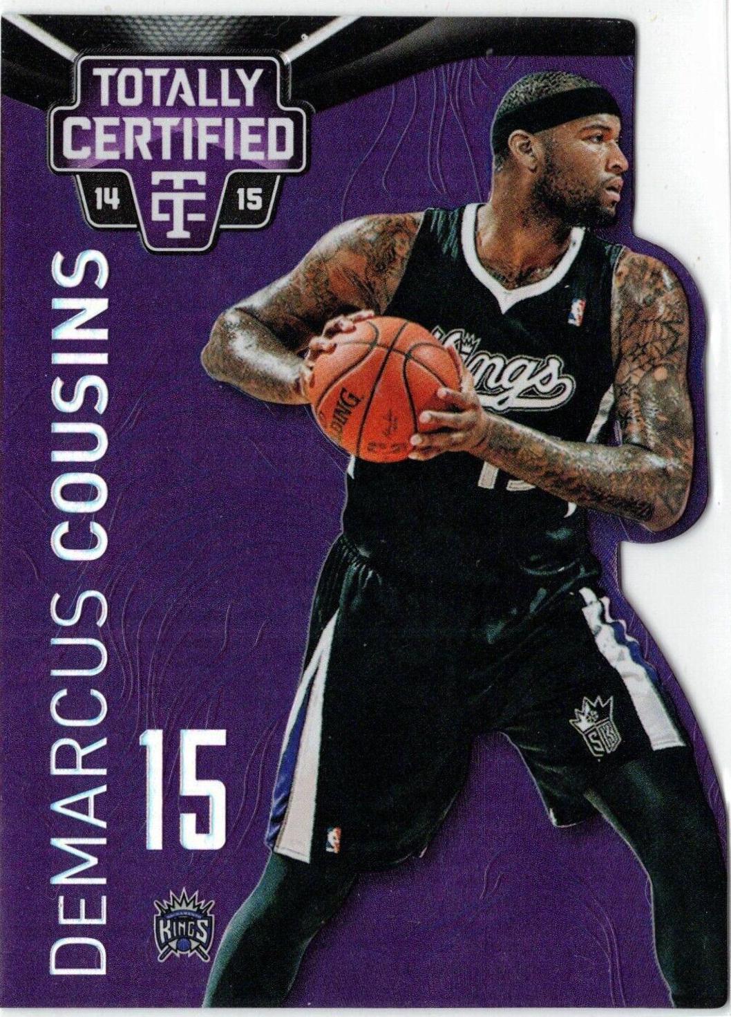 DeMarcus Cousins Mirror Platinum Purple Die Cut #65 Basketball Cards 2014 Panini Totally Certified