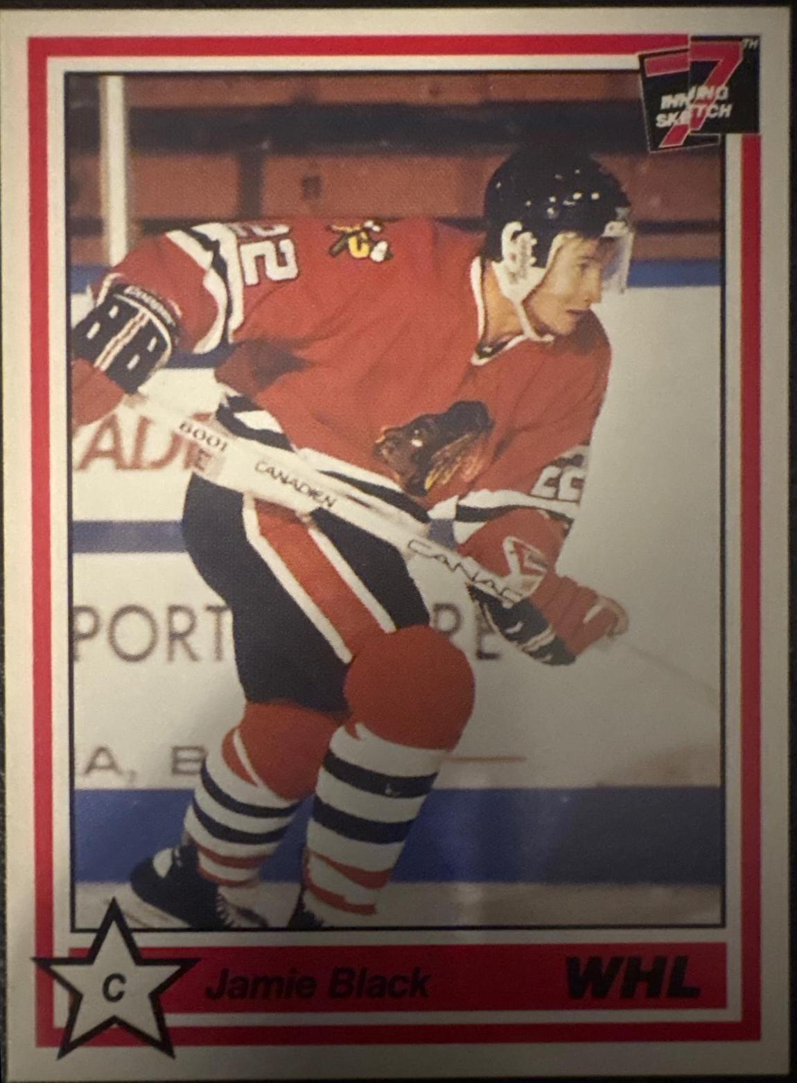 Jamie Black #318 1990 7th Inning Sketch Whl Hockey