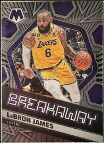 LeBron James #2 Basketball Cards 2022 Panini Mosaic Breakaway
