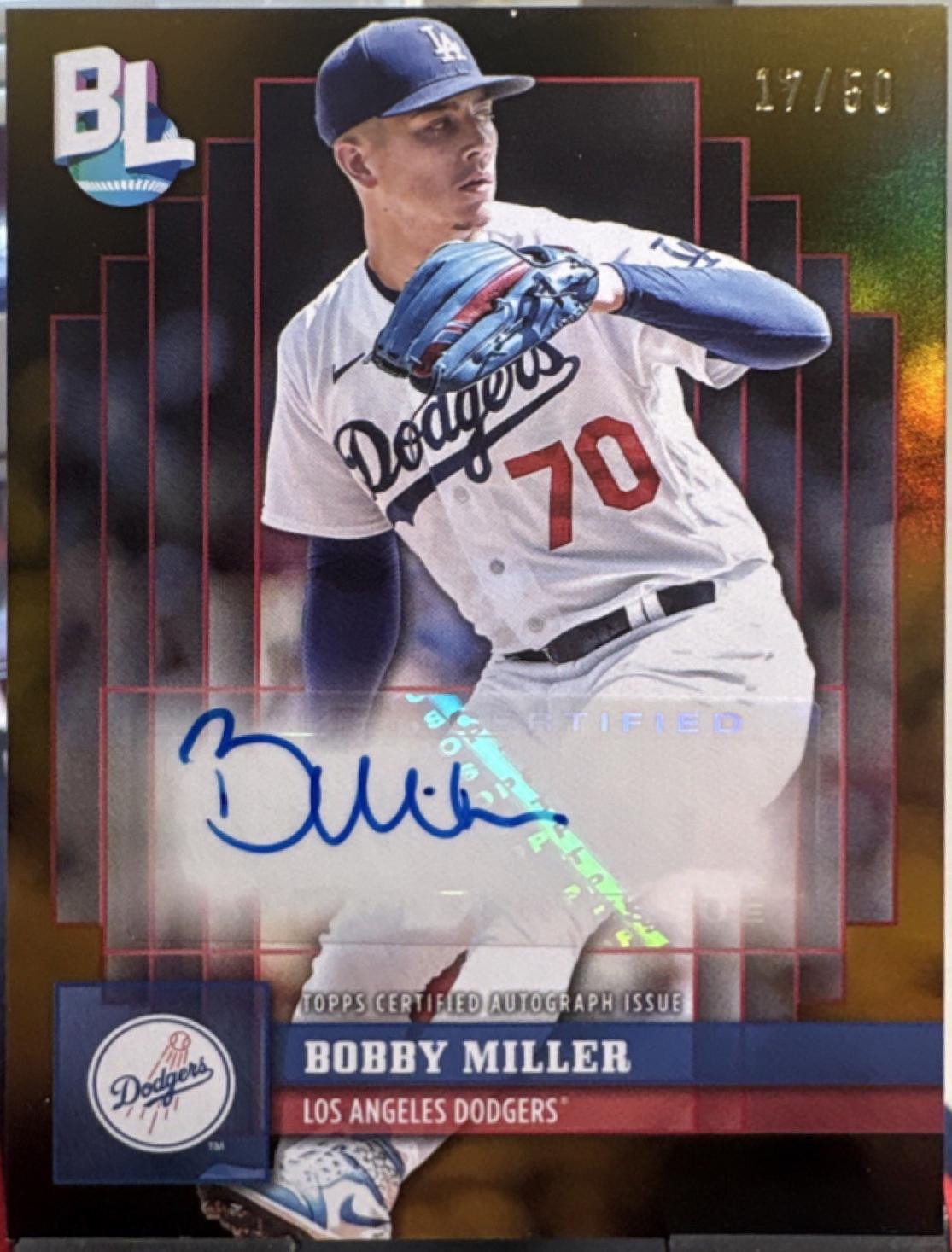 Bobby Miller [Gold Foil] #BLA-BMI