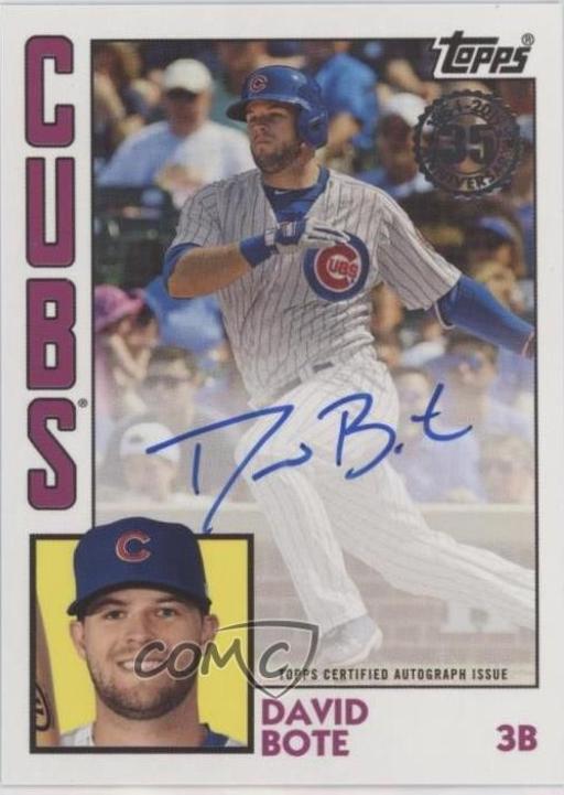 David Bote #DBO 2019 Topps 1984 Baseball Autographs