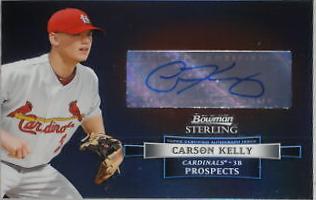 Carson Kelly #CK Baseball Cards 2012 Bowman Sterling Autograph Prospects