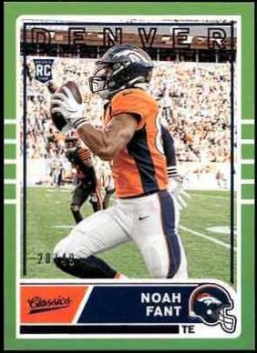 Noah Fant #C-18 Football Cards 2019 Panini Chronicles Classics