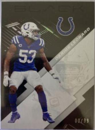 Darius Leonard #42 2020 Panini Black Football