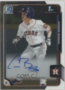 Conor Biggio #BCACBI Baseball Cards 2015 Bowman Chrome Draft Pick Autograph