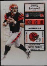 Carson Palmer #19 Football Cards 2010 Playoff Contenders
