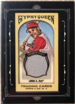 Barry Larkin #FMRC-BL Baseball Cards 2011 Topps Gypsy Queen Framed Mini Relic