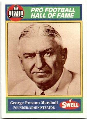 George Preston Marshall #13 Football Cards 1990 Swell Greats