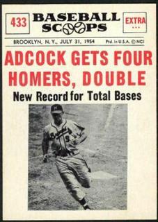 Adcock Gets Four: Homers, Double