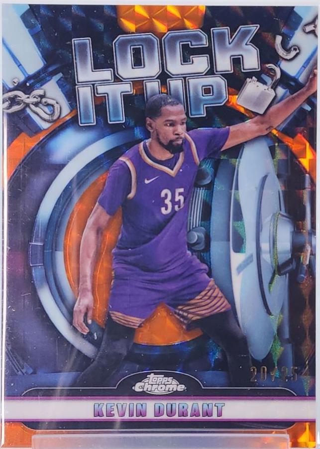 Kevin Durant [Orange Geometric Refractor] #LIU-10