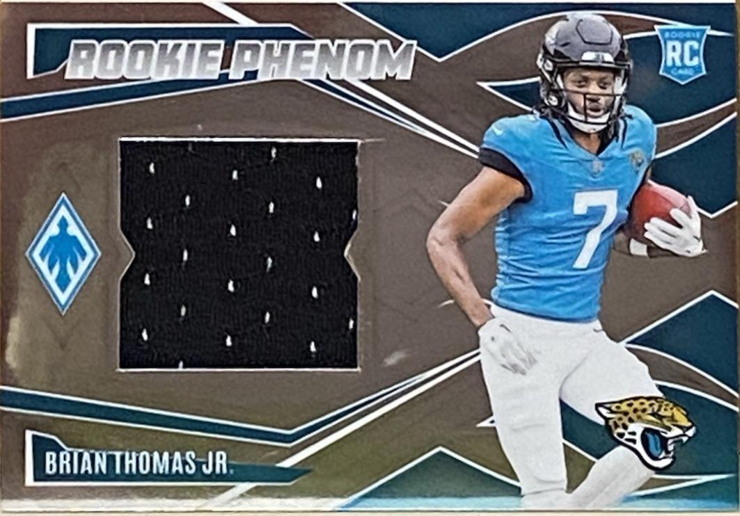 Brian Thomas Jr. #RPJ-BTJ Football Cards 2024 Panini Phoenix Rookie Phenom Jersey