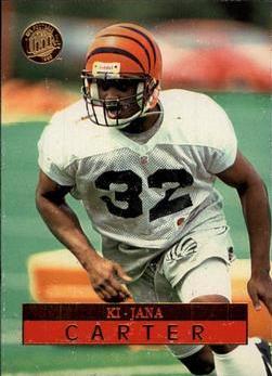 Ki Jana Carter #27 Football Cards 1996 Ultra