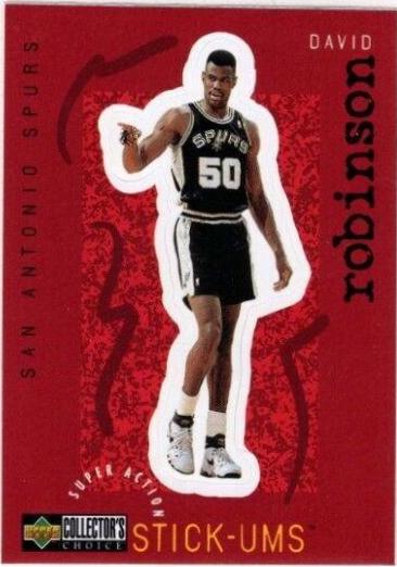 David Robinson #S24 Basketball Cards 1997 Upper Deck Stick-Ums
