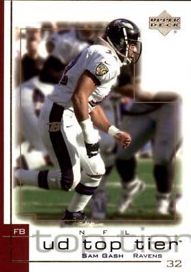 Sam Gash #16 Football Cards 2001 Upper Deck Top Tier