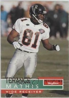 Terance Mathis #7 Football Cards 1995 Skybox Impact