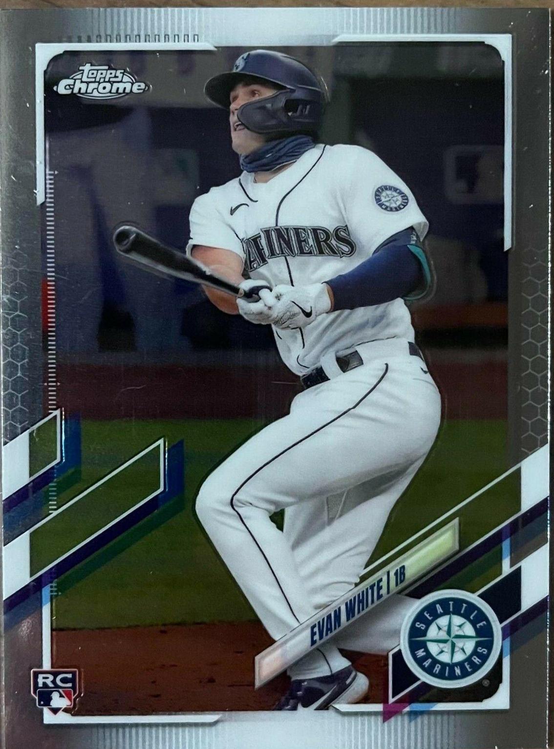 Evan White #61 Baseball Cards 2021 Topps Chrome