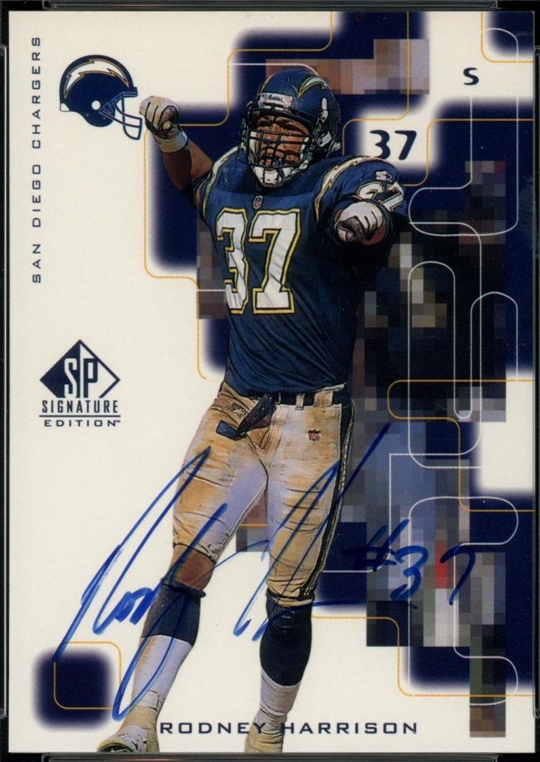Rodney Harrison #RH 1999 Sp Signature Autograph Football