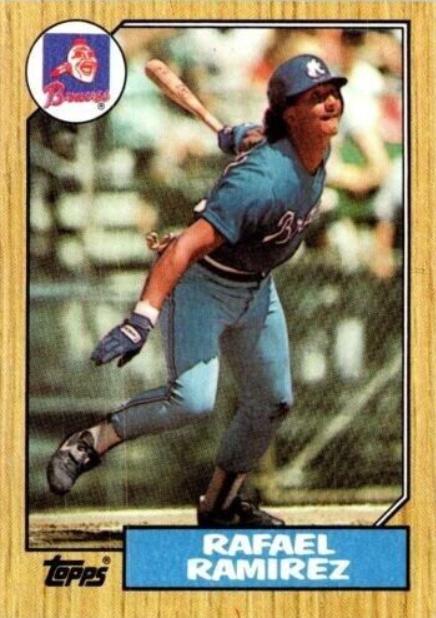Rafael Ramirez #76 Baseball Cards 1987 Topps