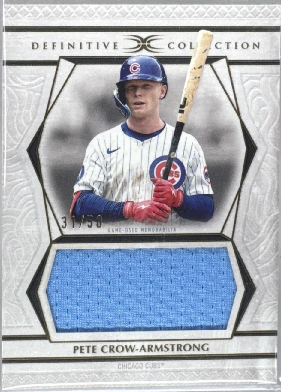Pete Crow-Armstrong #DJRC-PC 2025 Topps Definitive Collection Jumbo Relic Baseball