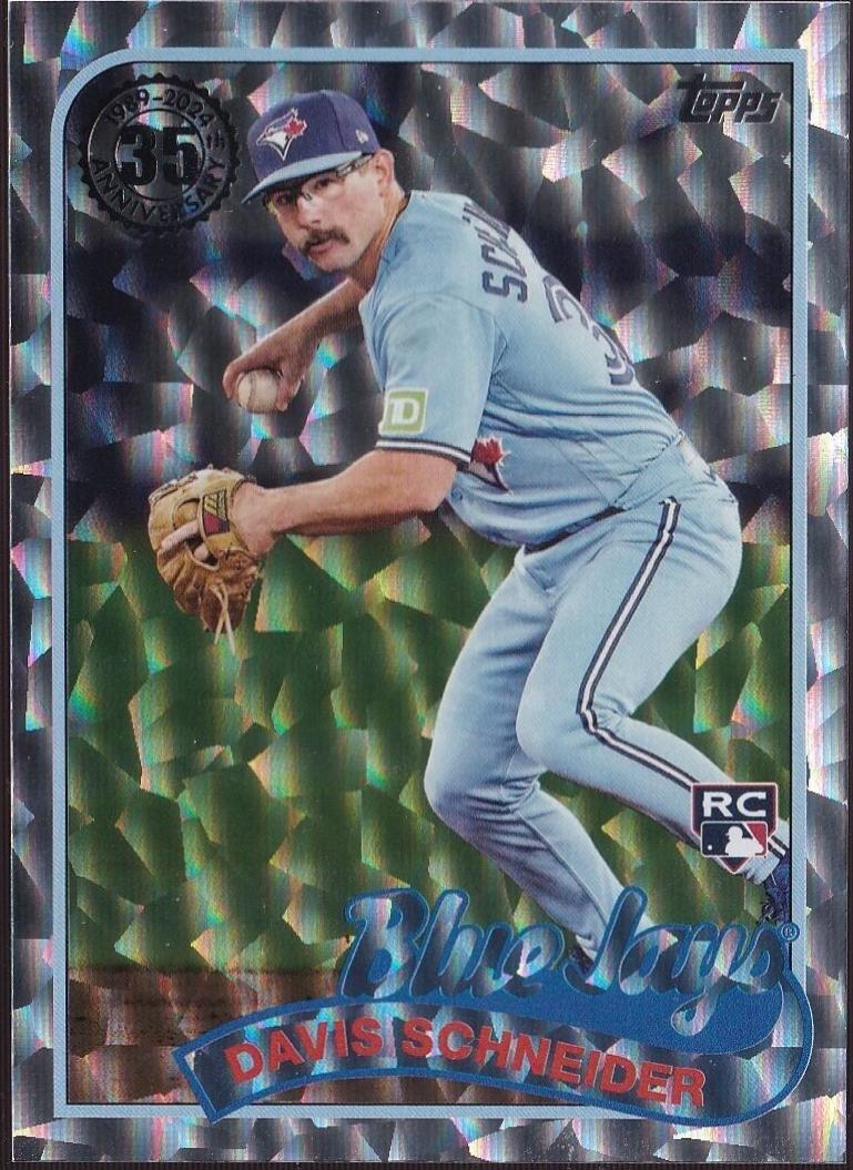 Davis Schneider #89B2-33 Baseball Cards 2024 Topps 1989 Mega Box Foilboard