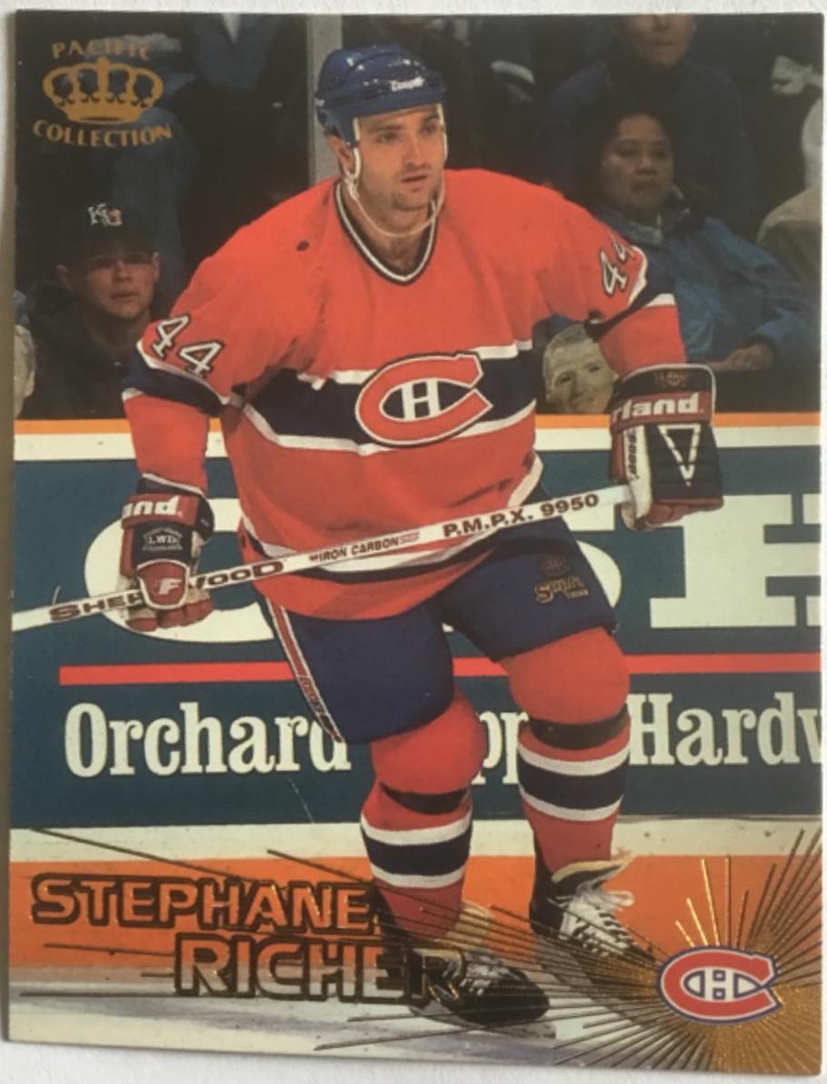 Stephane Richer #44 Hockey Cards 1997 Pacific Crown