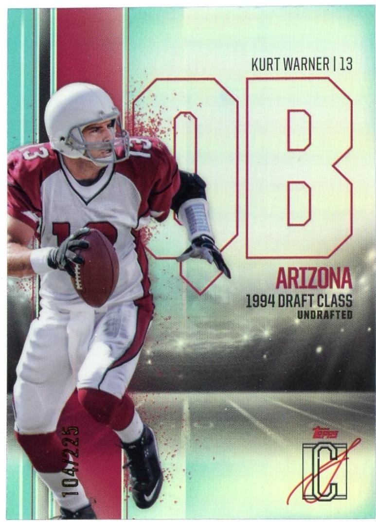 Kurt Warner #BCV-1 Football Cards 2024 Topps Signature Class Veteran Chrome Variation