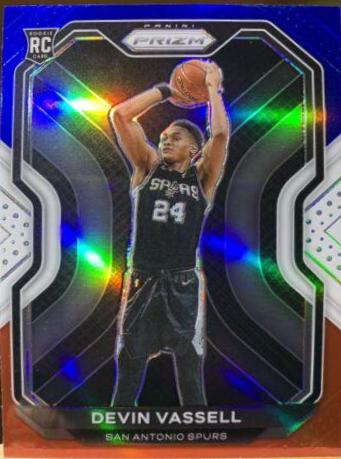 2020 Devin Vassell [Red, White, Blue Prizm] #252