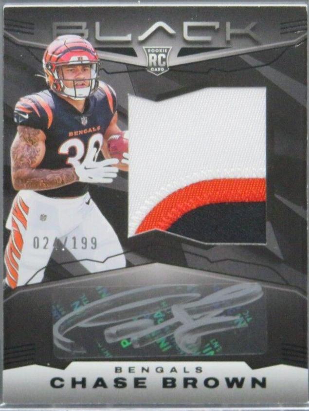 Chase Brown #207 2023 Panini Black Football