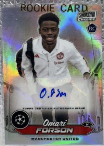 Omari Forson #CA-OF 2023 Topps Stadium Club Chrome UEFA Autograph