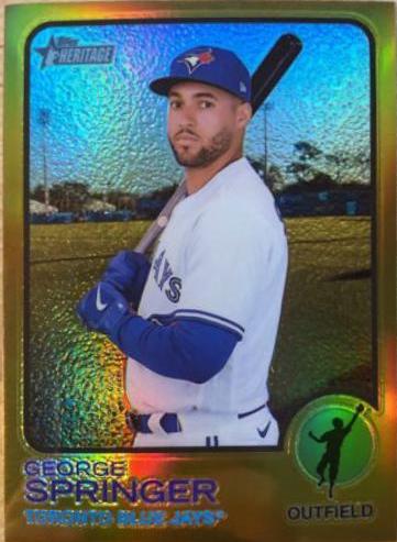 George Springer [Chrome Gold Border Refractor] #631 Prices | 2022 Topps ...