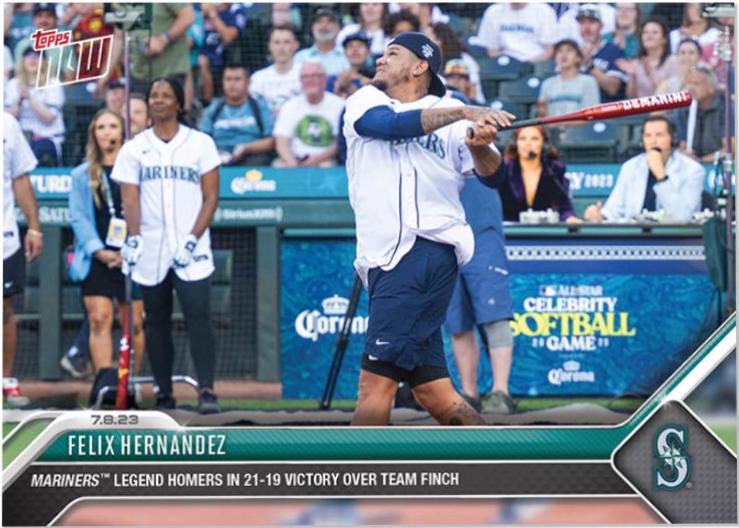 Felix Hernandez #544 2023 Topps Now Baseball